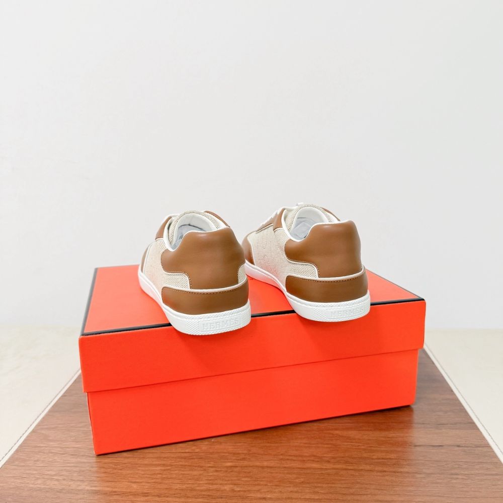 Hermes Match Sneaker Multicolore Noisette H261002Z A3340 - Image 2