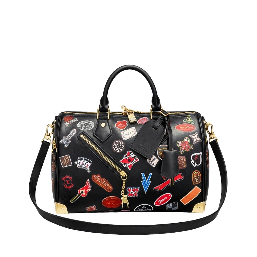 Louis Vuitton Speedy Soft 30 Pillow Bag Black 30Cm M26079