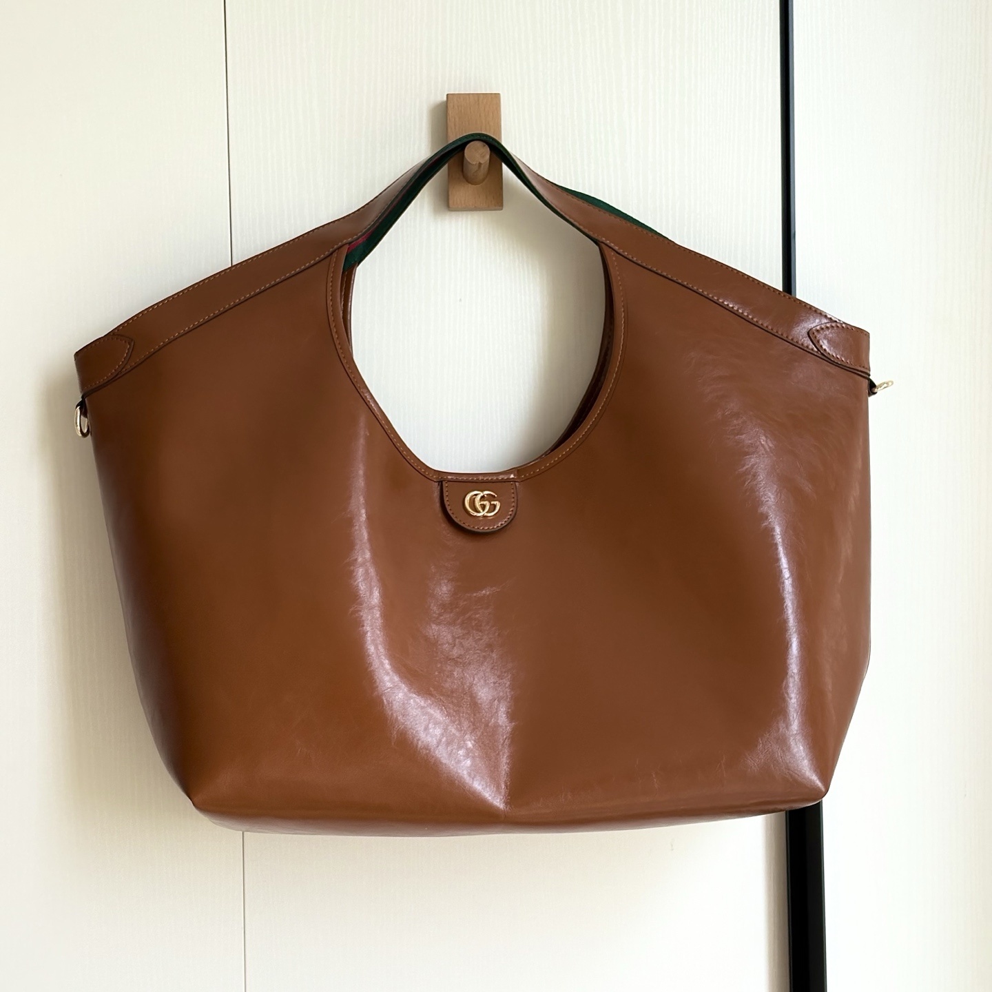 Gucci Giglio Large Tote Bag Dark Brown Leather 60Cm 853971 AAF2H 7645 - Image 3