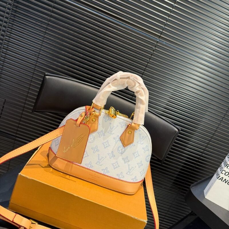 Alternative view of Louis Vuitton Alma BB Monogram Origine Bleu Courrier 24Cm M27526