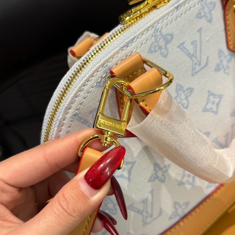 Louis Vuitton Alma BB Monogram Origine Bleu Courrier 24Cm M27526 - Image 6