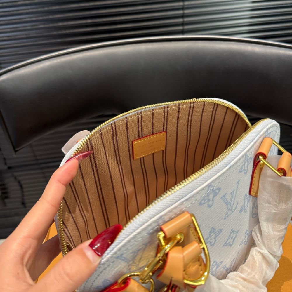 Louis Vuitton Alma BB Monogram Origine Bleu Courrier 24Cm M27526 - Image 8