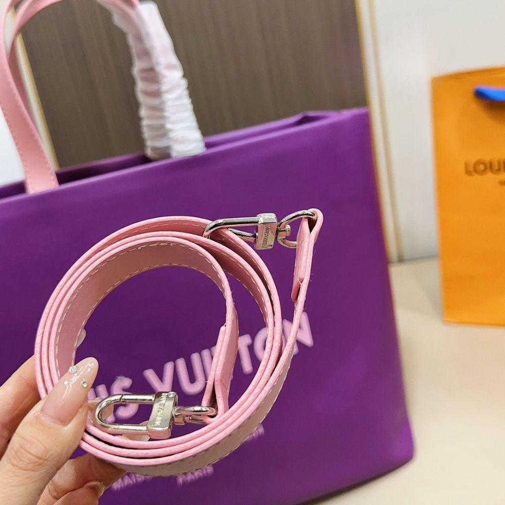 Louis Vuitton MM Shopper Tote Bag Violet 41Cm - Image 8