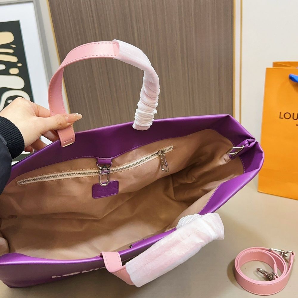 Louis Vuitton MM Shopper Tote Bag Violet 41Cm - Image 10