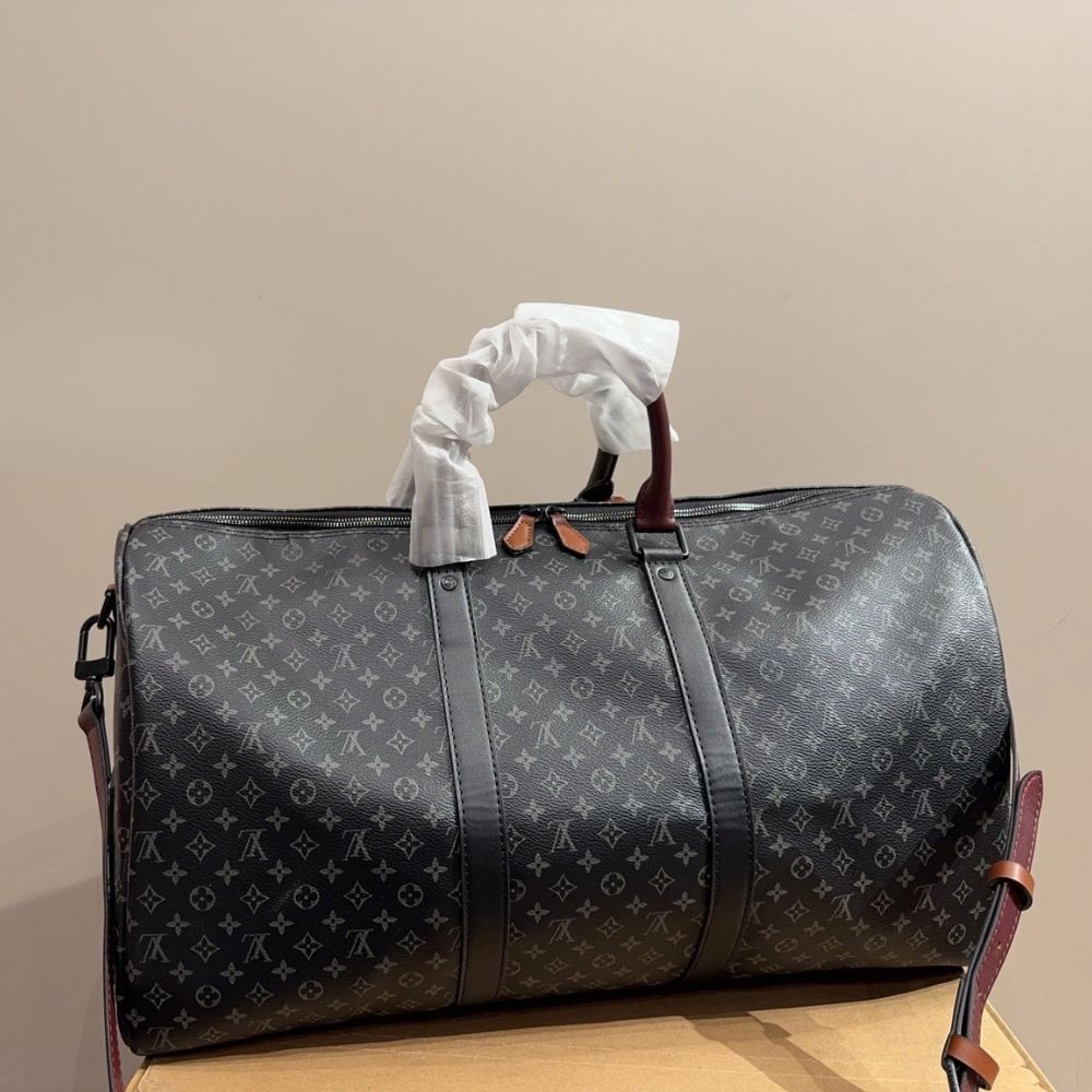 Louis Vuitton Keepall Bandoulière 50 Monogram Canvas Black 50Cm - Image 3