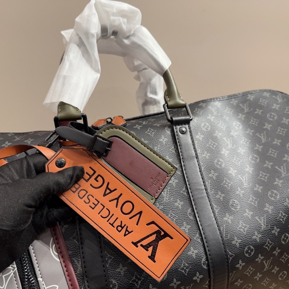 Louis Vuitton Keepall Bandoulière 50 Monogram Canvas Black 50Cm - Image 7