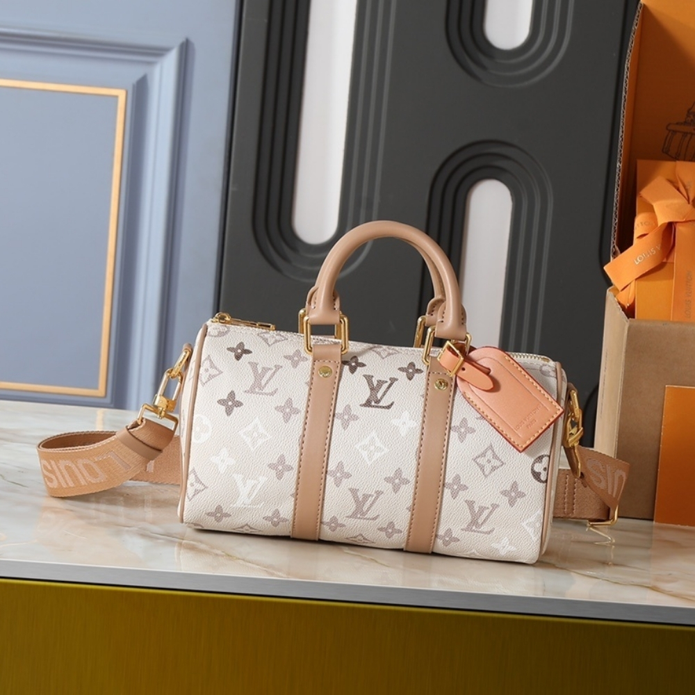 Louis Vuitton Keepall Bandoulière 25 Monogram Beige 25Cm - Image 2