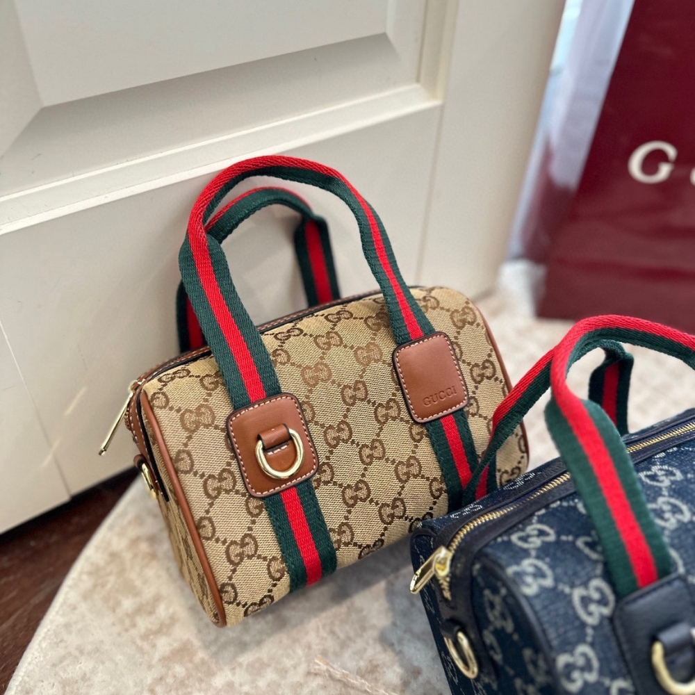 Gucci Mini GG Handbag Beige And Brown GG Canvas 20Cm 859975 FAFWX 9870 - Image 3