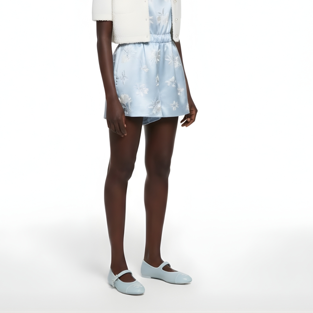 Chanel Mary Jane Ballet Flat Light Blue - Image 6