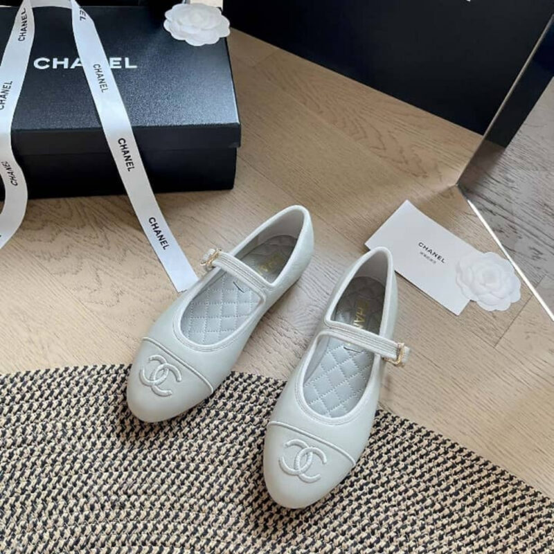 Alternative view of Chanel Mary Jane Ballet Flat Pure Light Blue