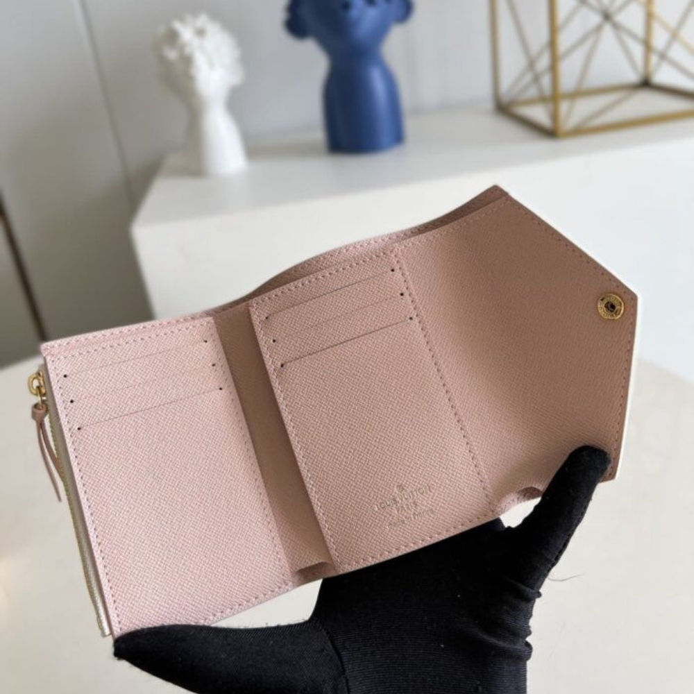 Louis Vuitton Victorine Wallet Rose Ballerine Pink 12Cm N64022 - Image 5