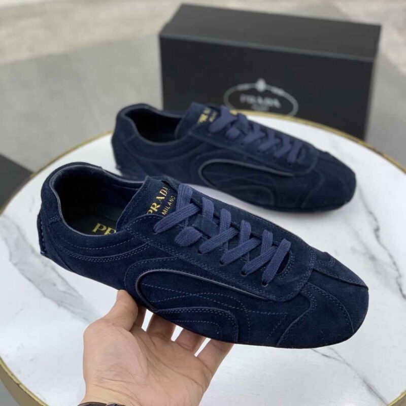 Alternative view of Prada Montecarlo Re Edition 2005 Suede Sneakers Navy 4E1165 008 F0008 F G000