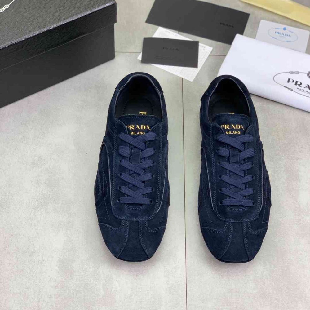 Prada Montecarlo Re Edition 2005 Suede Sneakers Navy 4E1165 008 F0008 F G000 - Image 3