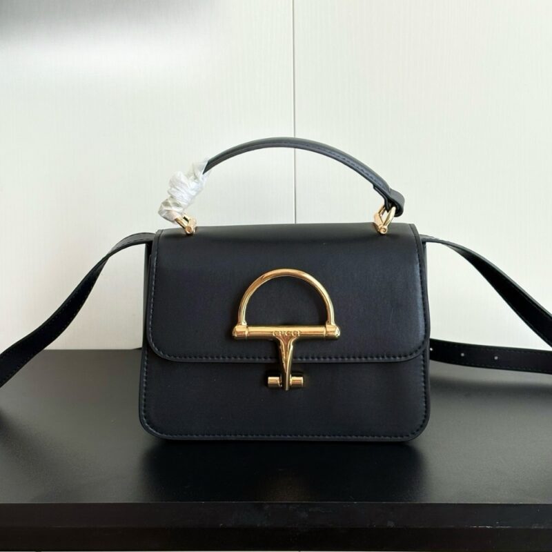 Alternative view of Gucci Siena Small Top Handle Bag Black Leather 19Cm 855536 AAFKB 1000