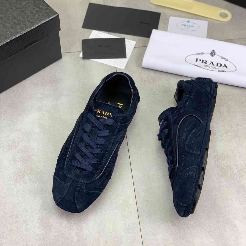 Prada Montecarlo Re Edition 2005 Suede Sneakers Navy 4E1165 008 F0008 F G000 - Image 4