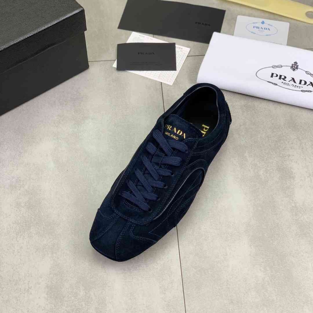 Prada Montecarlo Re Edition 2005 Suede Sneakers Navy 4E1165 008 F0008 F G000 - Image 5