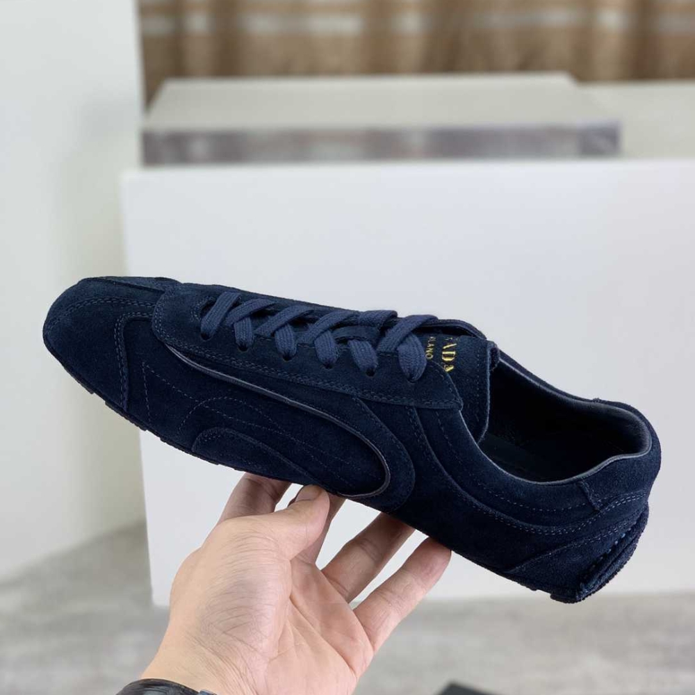 Prada Montecarlo Re Edition 2005 Suede Sneakers Navy 4E1165 008 F0008 F G000 - Image 6