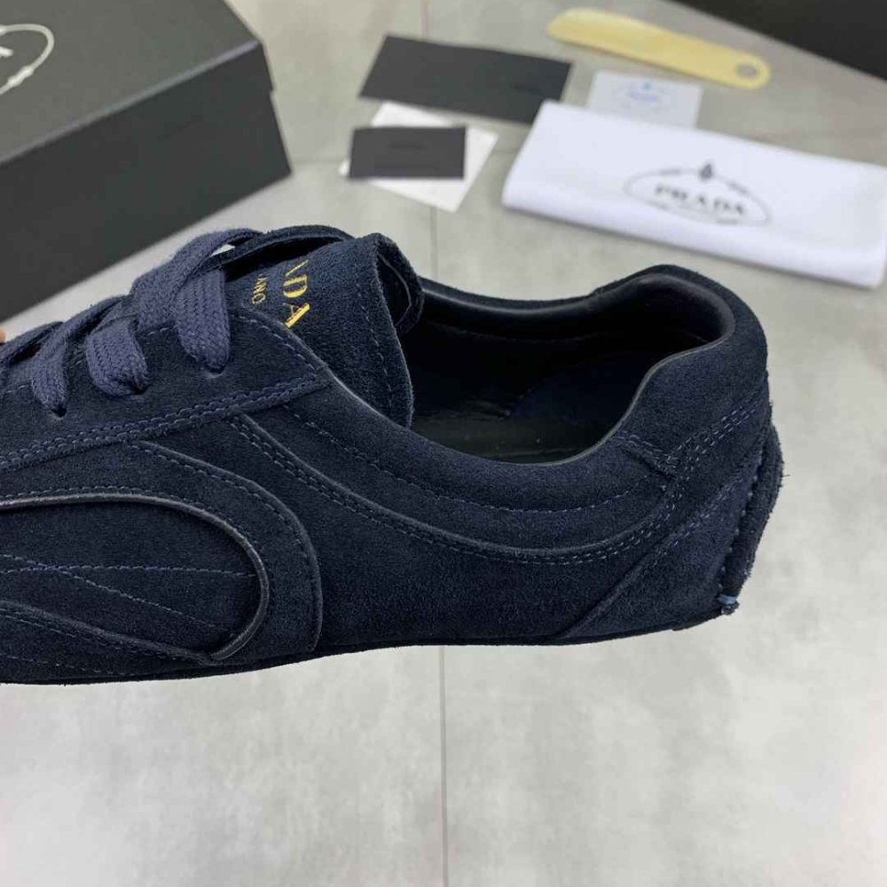 Prada Montecarlo Re Edition 2005 Suede Sneakers Navy 4E1165 008 F0008 F G000 - Image 7