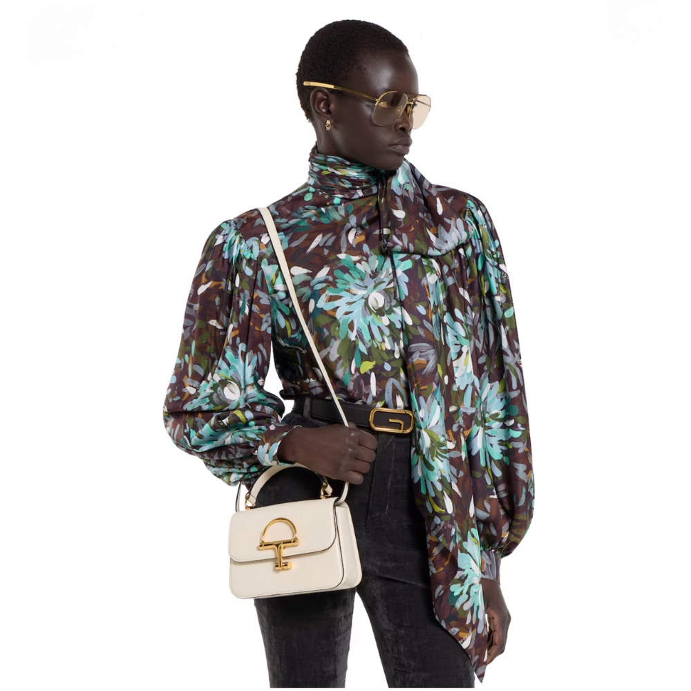 Gucci Siena Small Top Handle Bag Ivory Leather 19Cm 855536 AAFKB 9540 - Image 10