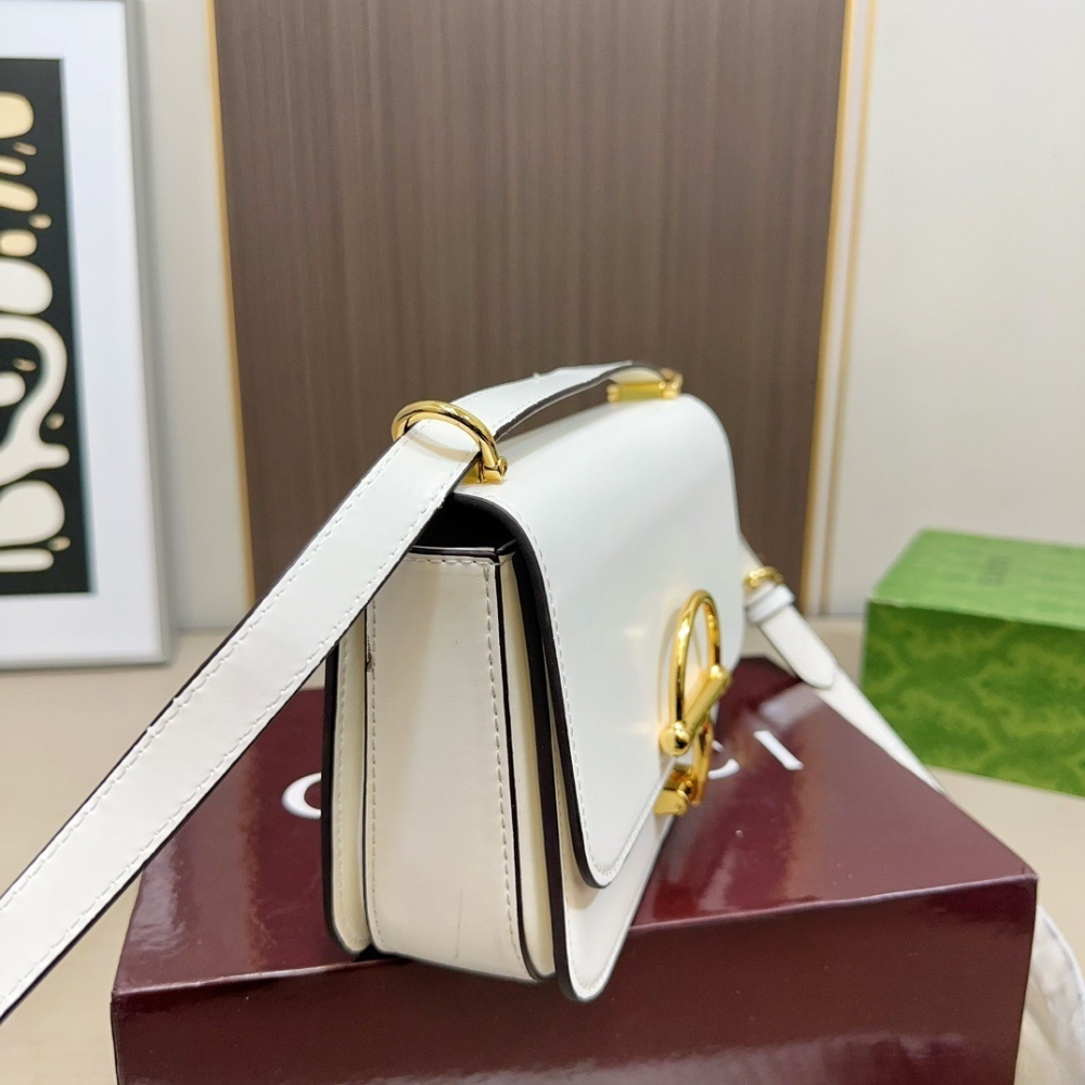 Gucci Siena Small Shoulder Bag Ivory Leather 21Cm 846705 AAFKB 9540 - Image 5