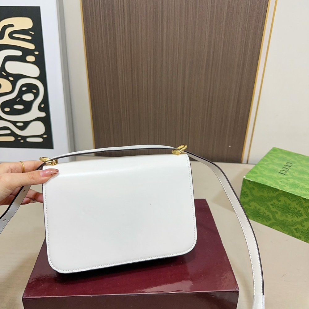 Gucci Siena Small Shoulder Bag Ivory Leather 21Cm 846705 AAFKB 9540 - Image 6