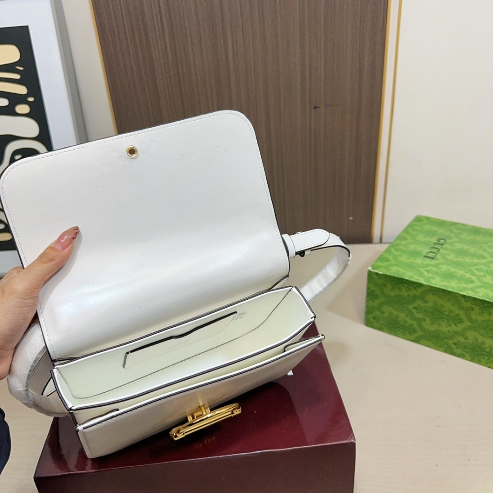 Gucci Siena Small Shoulder Bag Ivory Leather 21Cm 846705 AAFKB 9540 - Image 8