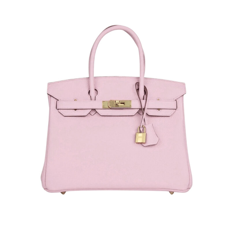 Hermes Birkin 30 Togo Leather Gold Hardware Light Pink 30Cm