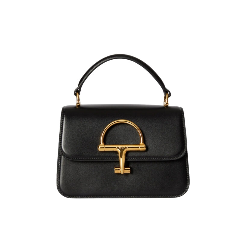 Gucci Siena Small Top Handle Bag Black Leather 19Cm 855536 AAFKB 1000