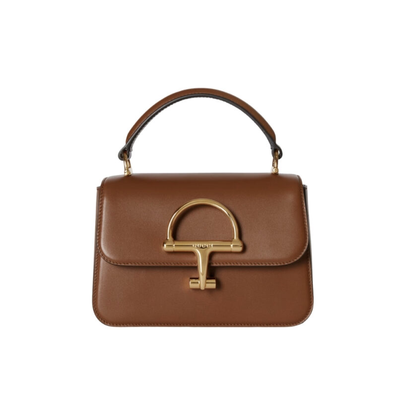 Gucci Siena Small Top Handle Bag Brown Leather 19Cm 855536 AAFKB 2718