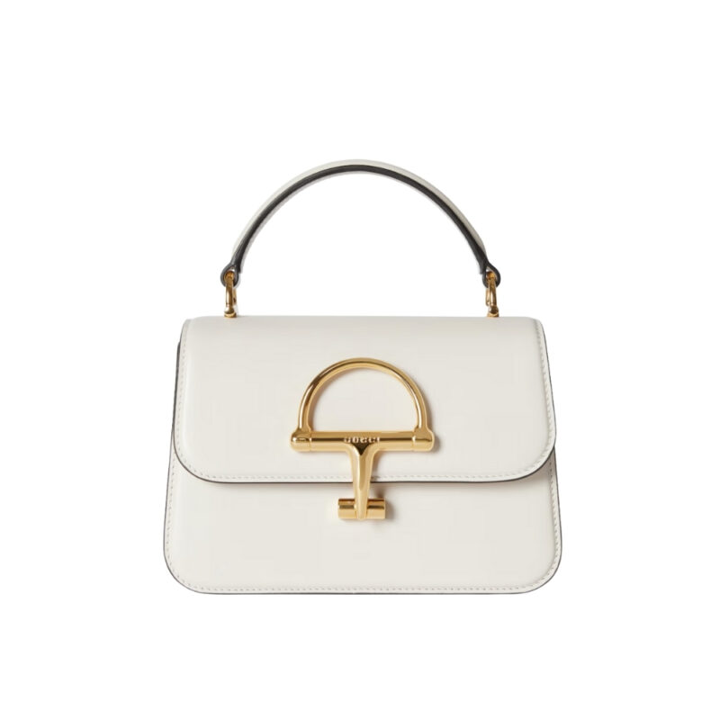 Gucci Siena Small Top Handle Bag Ivory Leather 19Cm ‎855536 AAFKB 9540