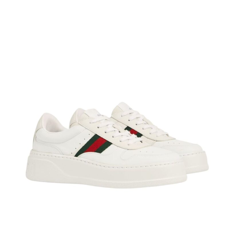 Gucci Women Chunky Trainers White Leather 848307 UPG40 9064