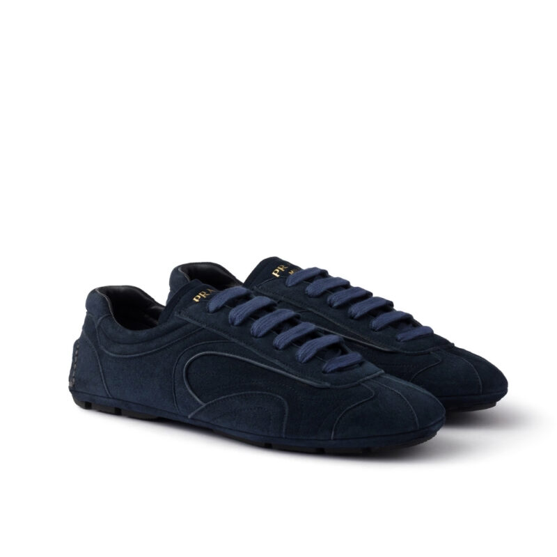 Prada Montecarlo Re Edition 2005 Suede Sneakers Navy 4E1165 008 F0008 F G000