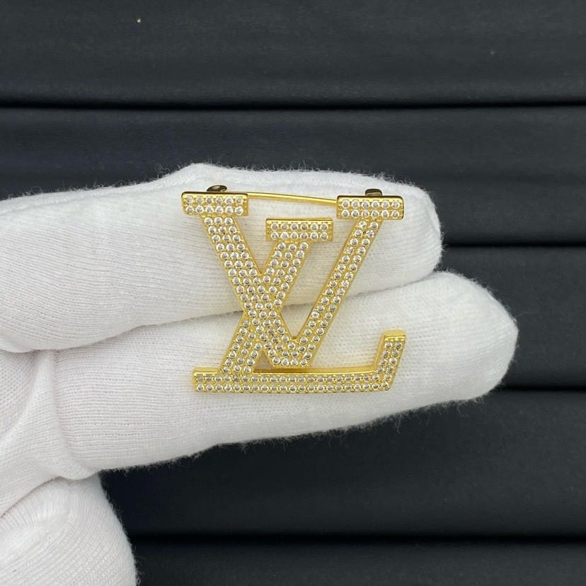 Louis Vuitton Crystal Brooch Gold - Image 2