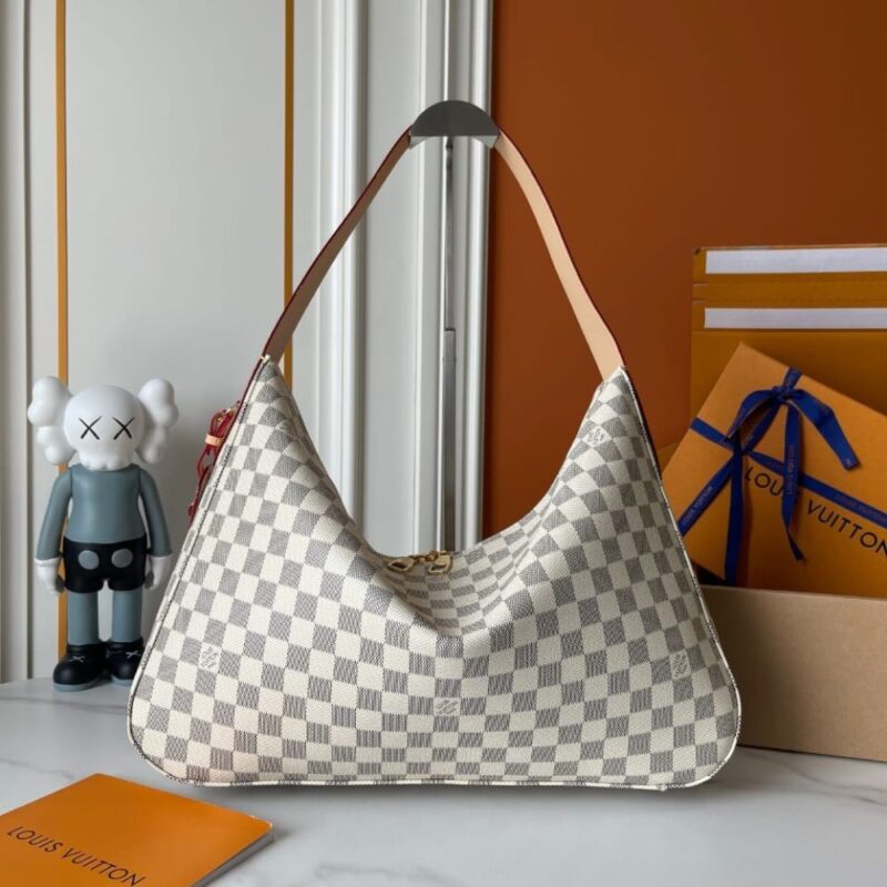Alternative view of Louis Vuitton Slouchy MM Damier Azur 29Cm N00126