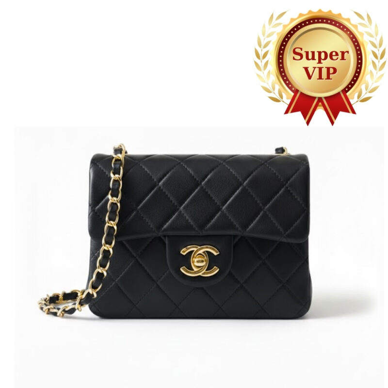 [Super Vip 1:1] Chanel Mini Classic Handbag Black 17Cm A35200 Y04059 94305
