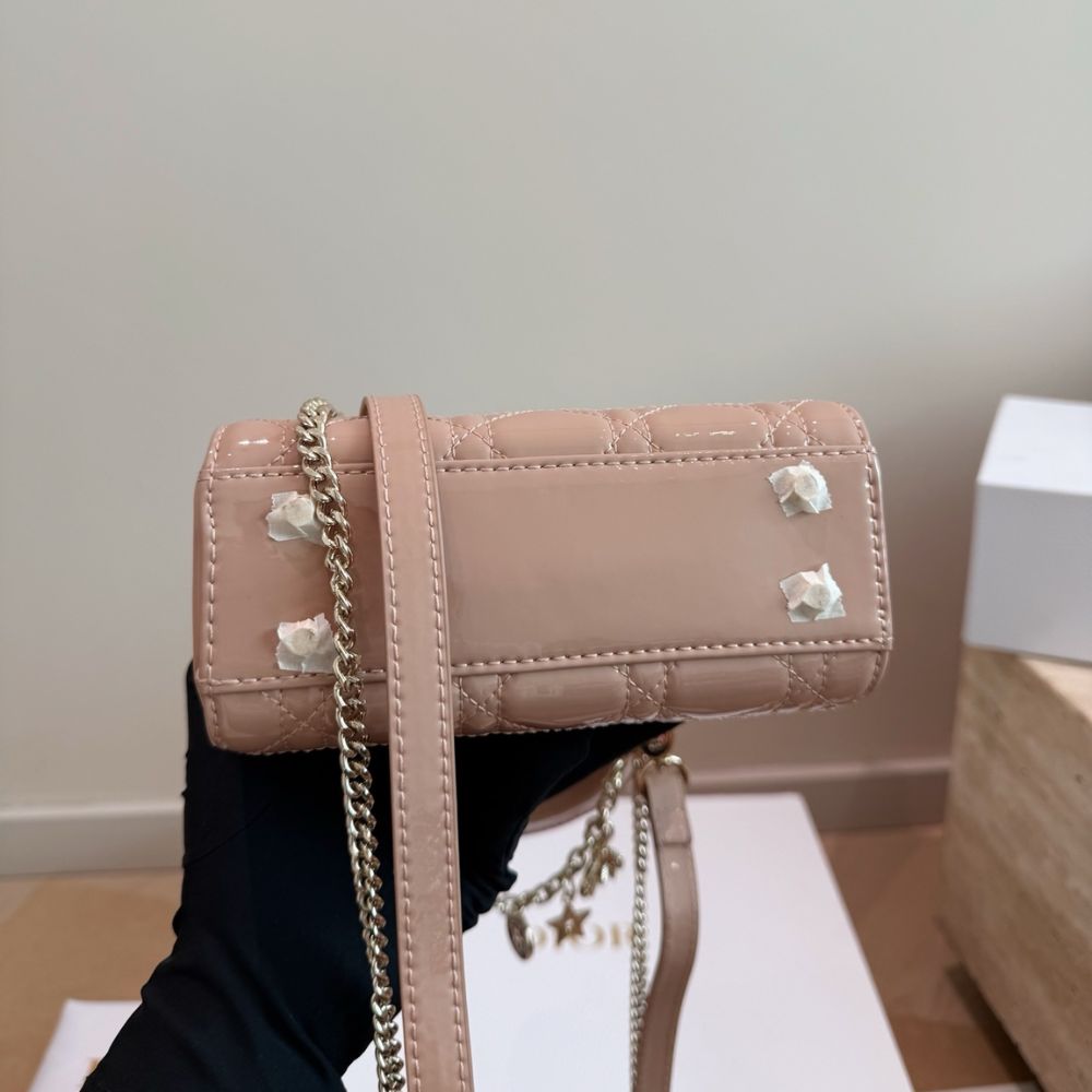 Dior Mini Lady Dior Bag Pink Gold Charm Edition 17Cm - Image 9