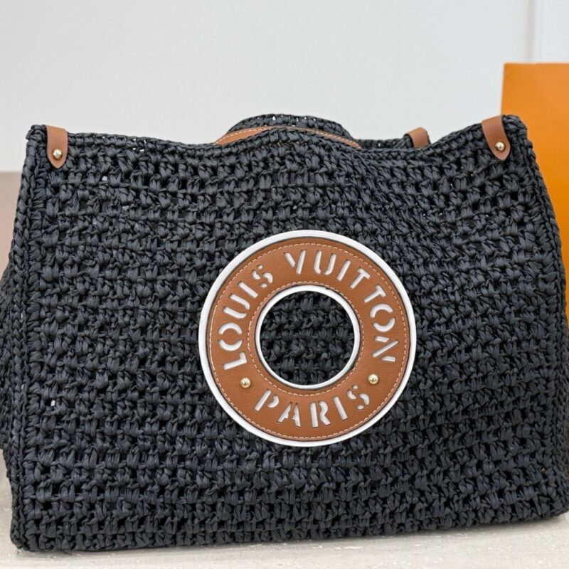 Alternative view of Louis Vuitton Onthego MM Raffia Black 37Cm