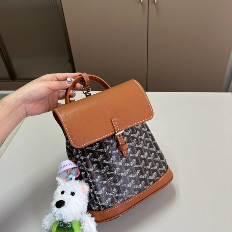 Alternative view of GOYARD ALPHI MINI BACKPACK BLACK AND TAN 19CM ALPIN2MINTY33CL33P