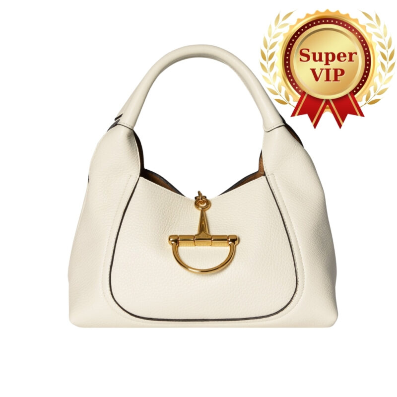 [Super Vip 1:1] Gucci Softbit Medium Top Handle Bag White Leather 27Cm ‎837467 Aaeao 9050