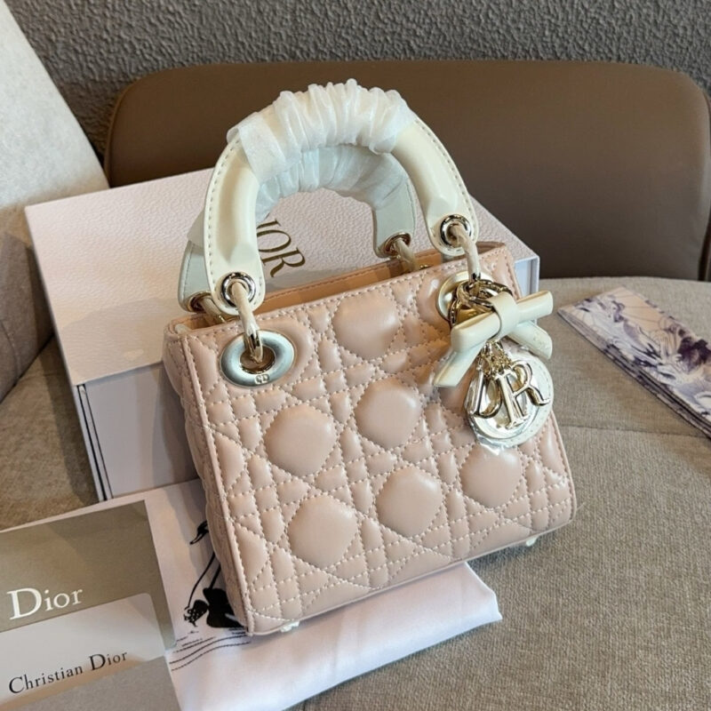 Alternative view of Dior Mini Lady Dior Bag with Chain Pink 17Cm M0505PUQC M19I
