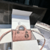 DIOR LADY D-JOY BAG LIGHT PINK 22CM