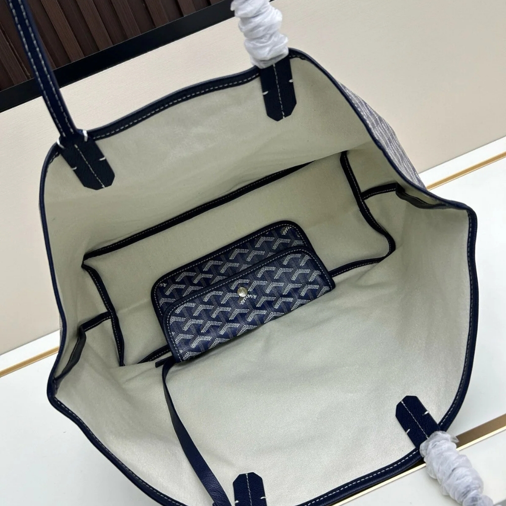 Goyard Saint Louis PM Bag Navy Blue 40cm STLOUIPMLTY12CL12P - Image 4