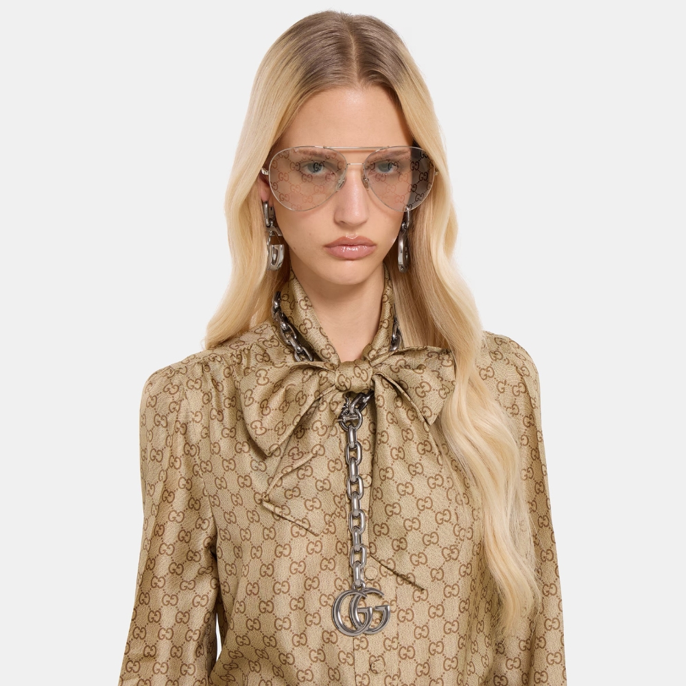 Gucci GG Marmont Pendant Chain Necklace Silver 863865 I4729 8131 - Image 3