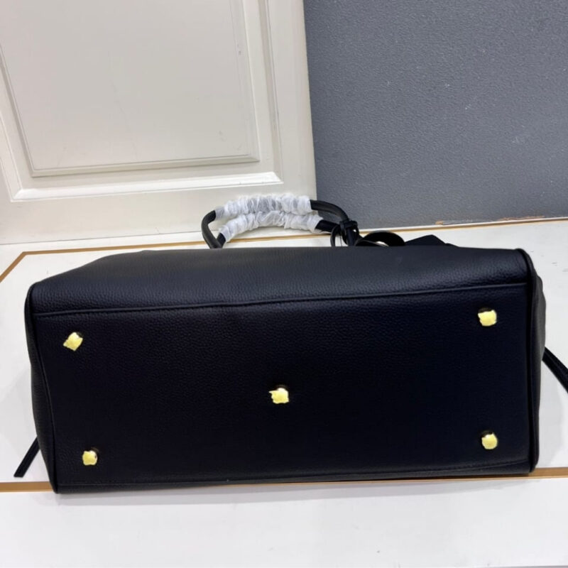 Alternative view of Chanel Large Tote Bag Grained And Gold Tone Metal Black 43cm AS6289 B24248 94305