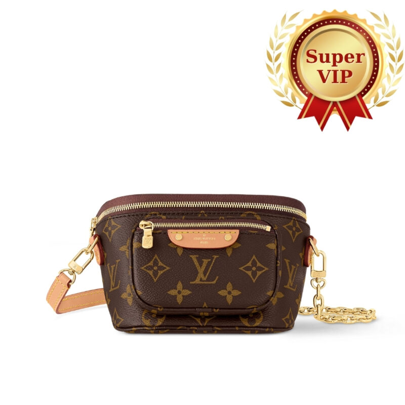 [Super Vip 1:1] Louis Vuitton Mini Bumbag Monogram Canvas 17Cm M82335