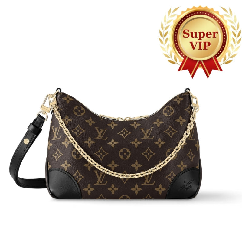 [Super Vip 1:1] Louis Vuitton Boulogne PM Monogram Black 26Cm M45831
