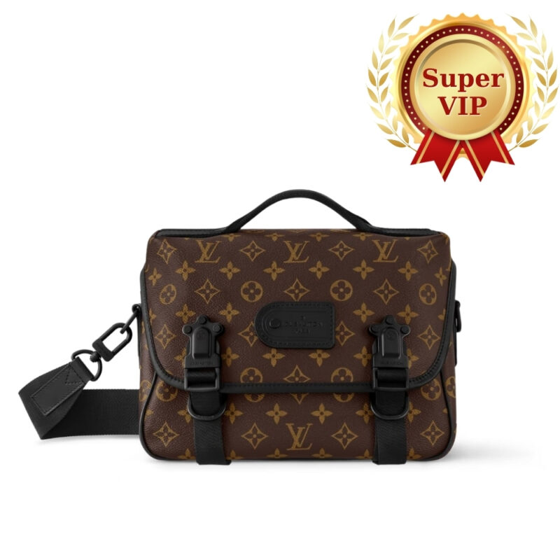 [Super Vip 1:1] Louis Vuitton Lv Trail Messenger Monogram Macassar Brown 31Cm M46972