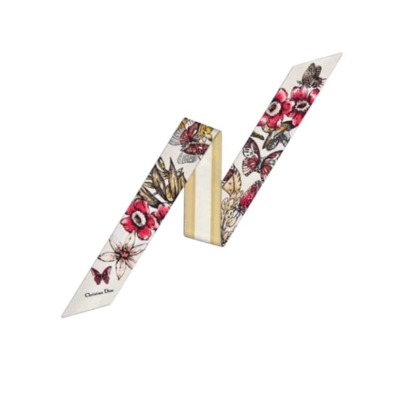 DIOR LE JUGEMENT SILK WHITE BEIGE MUTILCOLOR