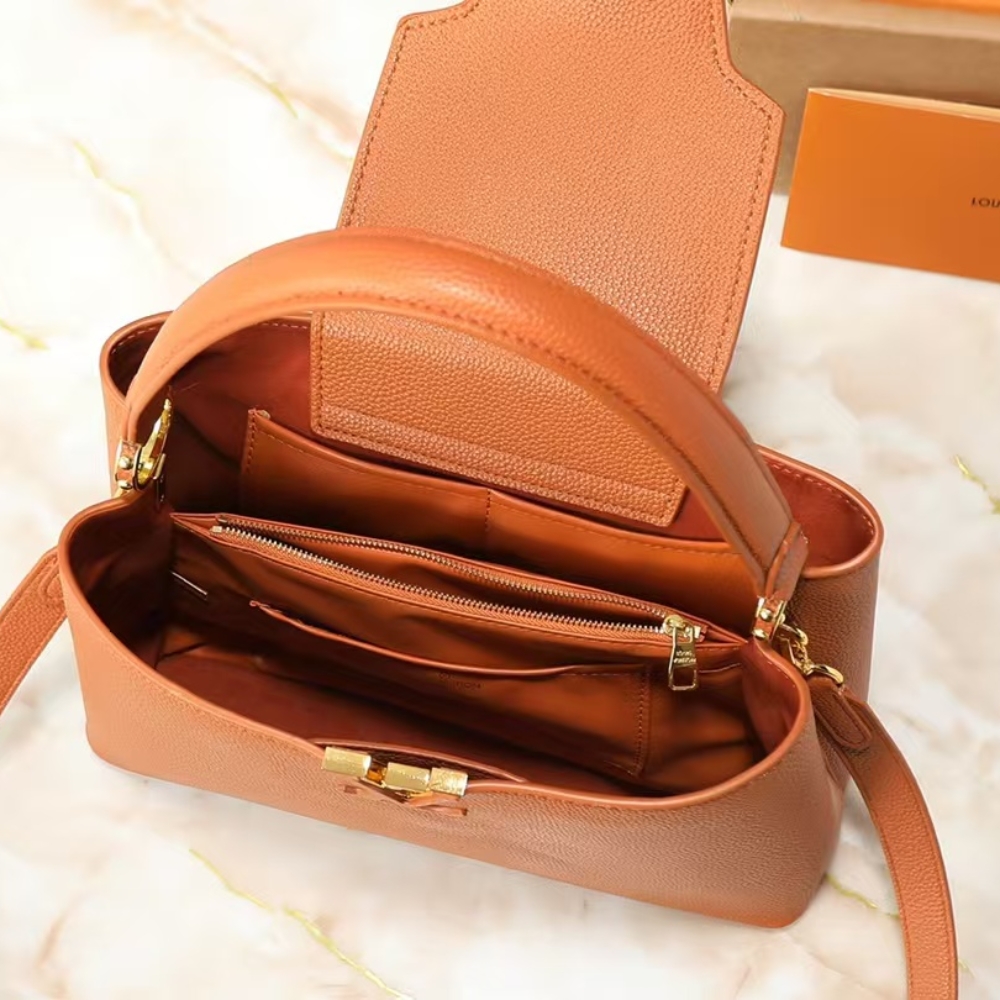 Louis Vuitton Capucines MM Souple Cognac 33Cm M14371 - Image 8