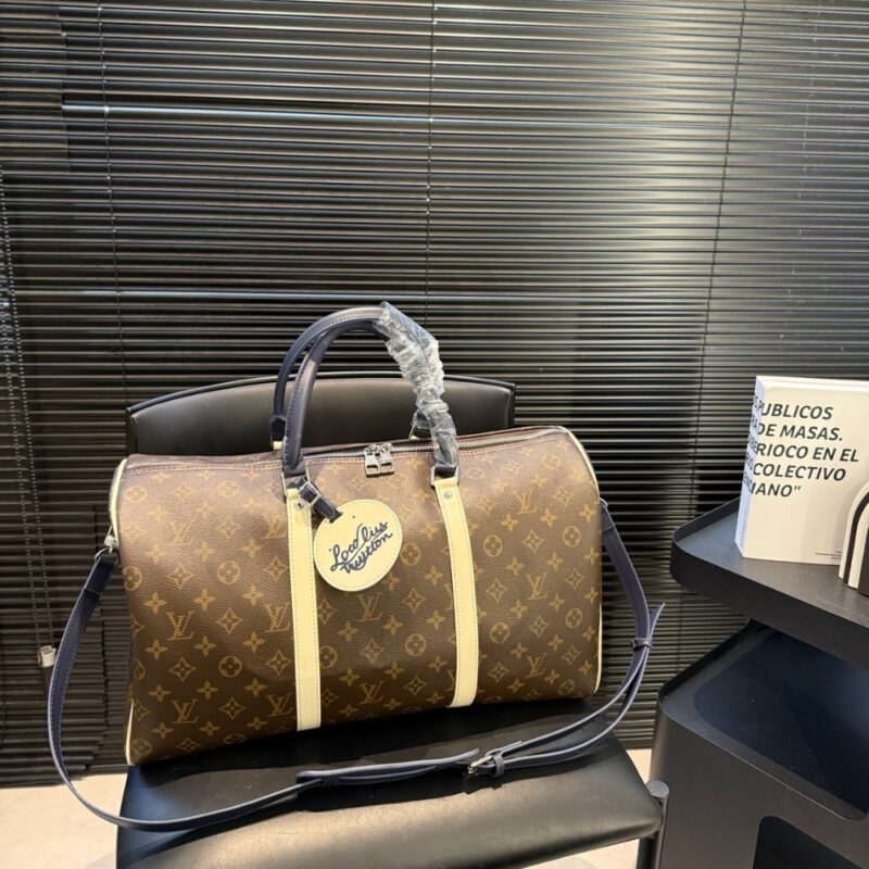 Alternative view of Louis Vuitton Keepall Bandoulière 50 Monogram Canvas Light Yellow 45cm
